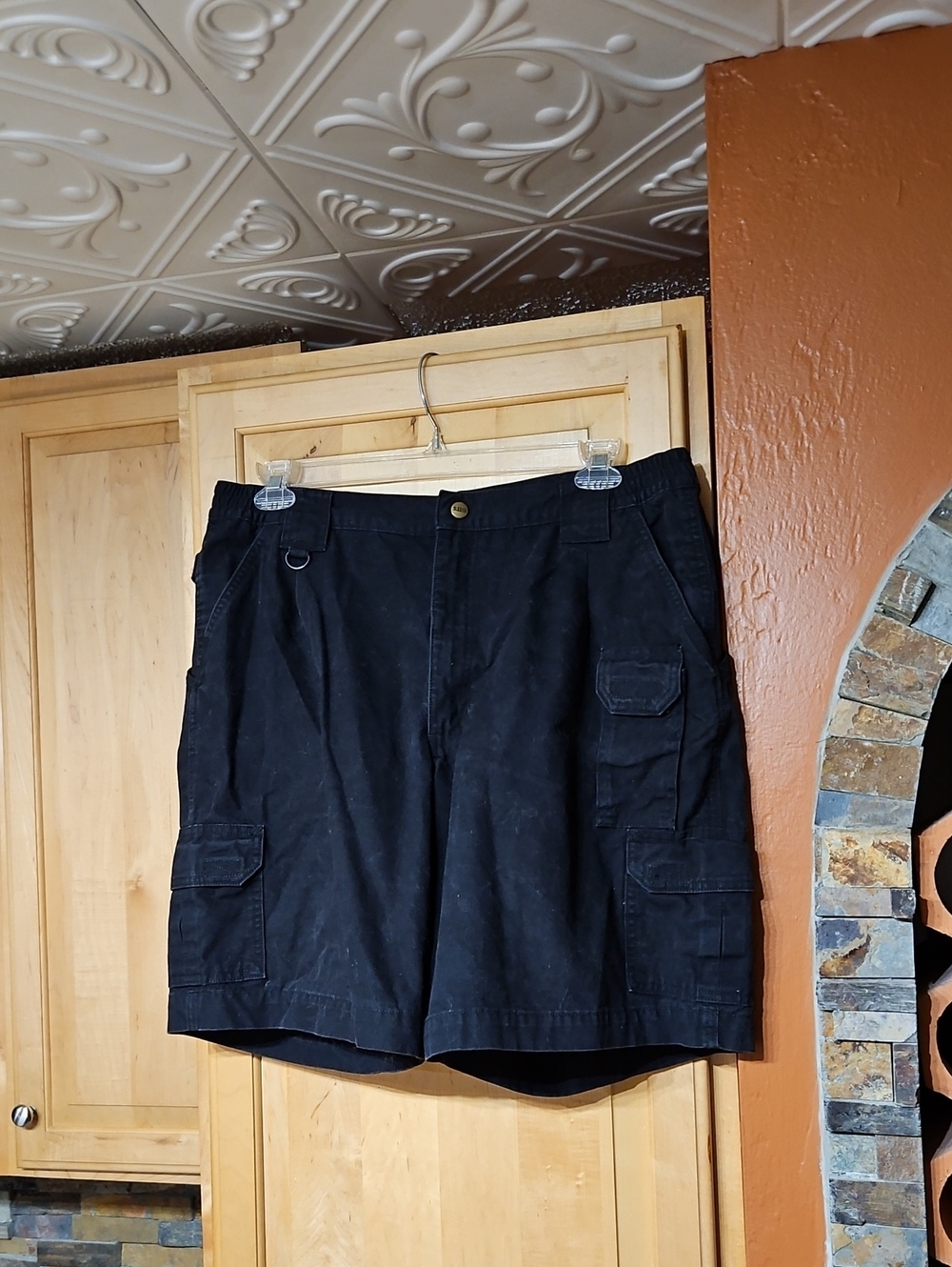 5.11 Tactical 9" Cotton Canvas Cargo Shorts Black